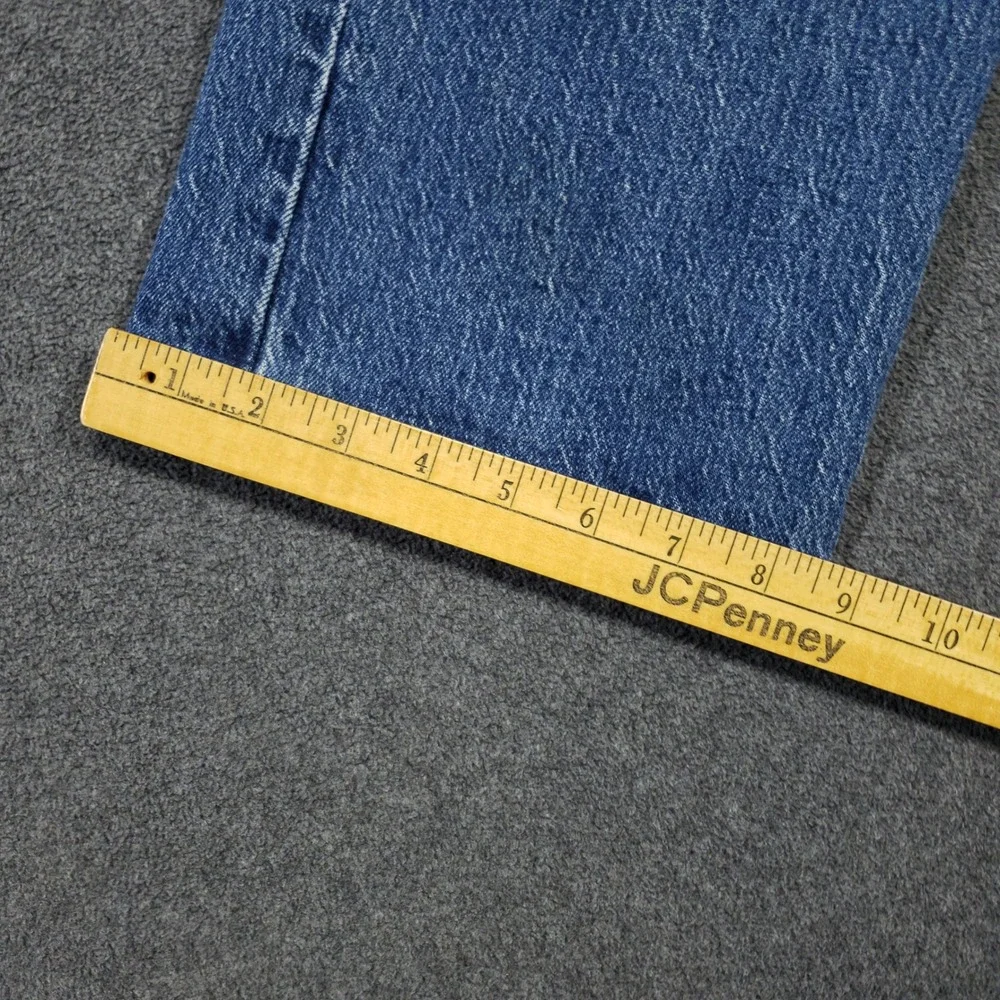 Levi Premium Big E Jeans Mens 38x34 Blue Medium Wash Denim Button Fly‎